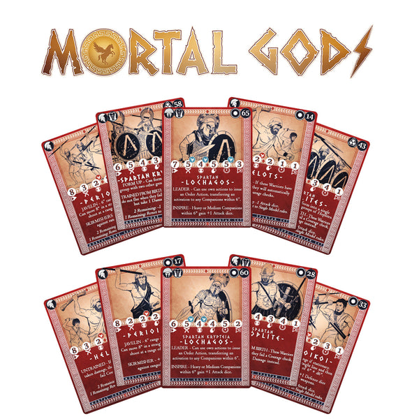 Spartan Card Set & Rules Booklet